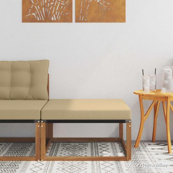 Hocker d'ext�rieur Bois d'Acacia Massif Naturel
