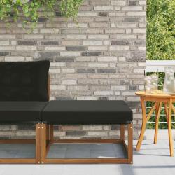 Pouf d'Ext&eacute;rieur Bois d'Acacia Massif Naturel