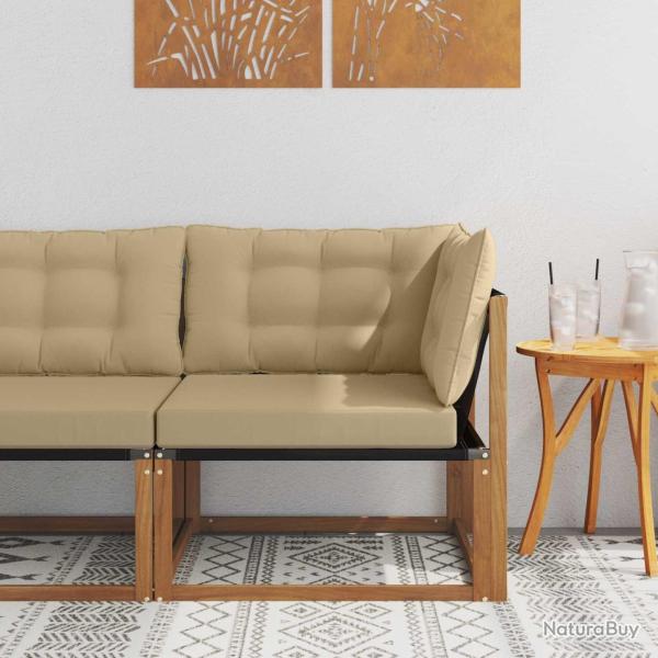 Canap� d'angle ext�rieur Bois d'Acacia Massif Naturel