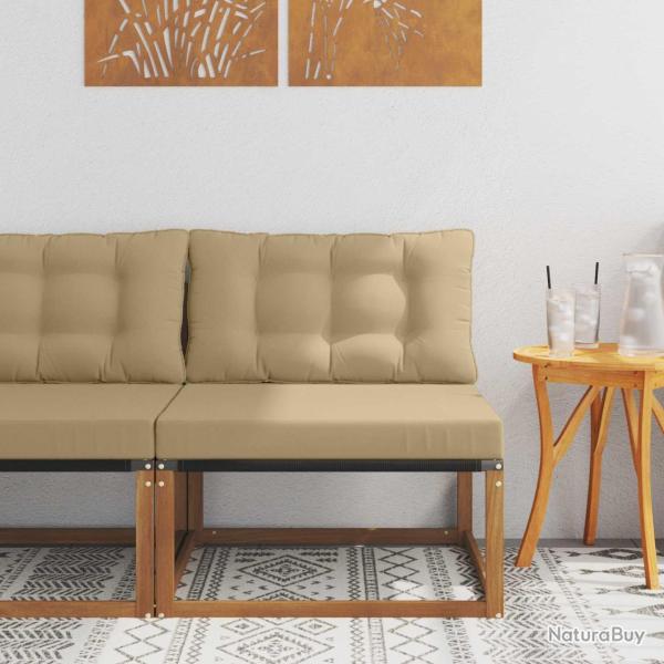 Unit� de canap� sectionnel Bois d'Acacia Massif Naturel