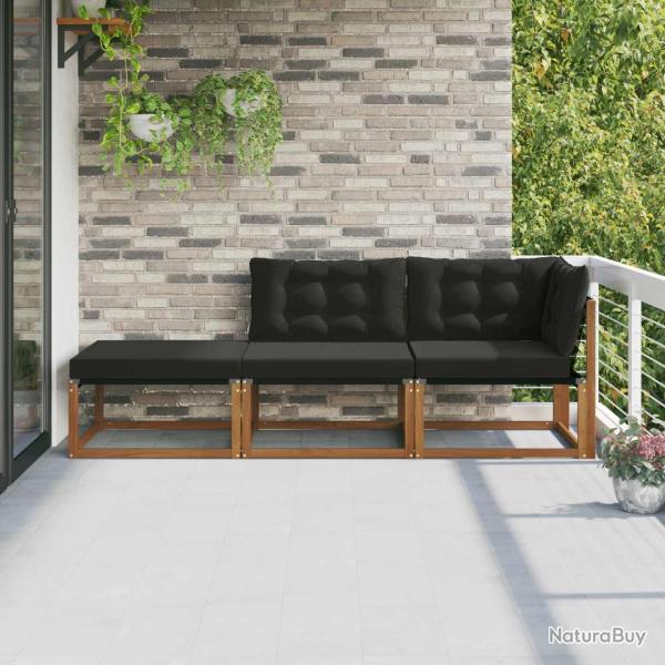 Unit�s de sofa sectionnel d'ext�rieur 3 Pi�ce Naturel