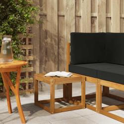 Banc de Tabouret Naturel 43 x 43 x 37 cm Bois d'Acacia Massif