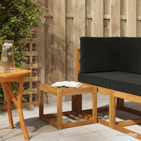 Banc de Tabouret Naturel 43 x 43 x 37 cm Bois d'Acacia Massif