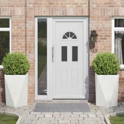Jardini&egrave;re 2 pcs Blanc 50 x 50 x 75 cm Acier