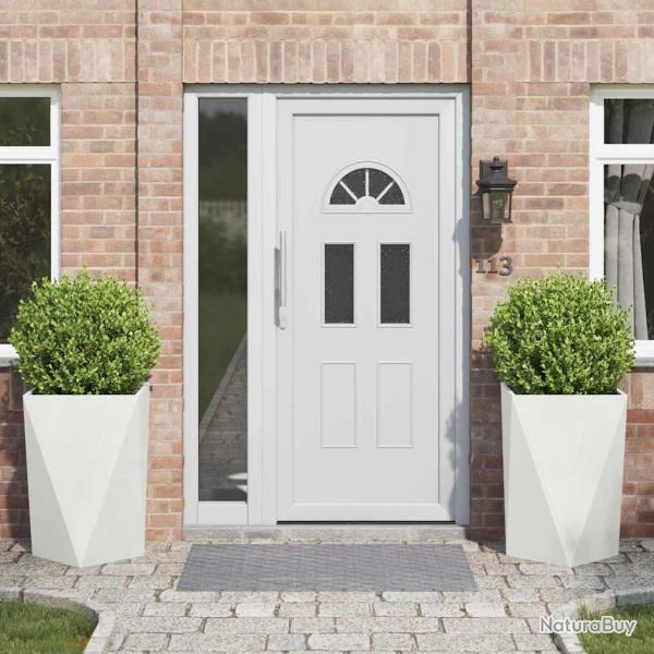 Jardini�re 2 pcs Blanc 50 x 50 x 75 cm Acier