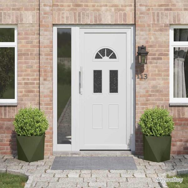 Jardini�re 2 pcs Vert olive 40 x 40 x 40 cm Acier