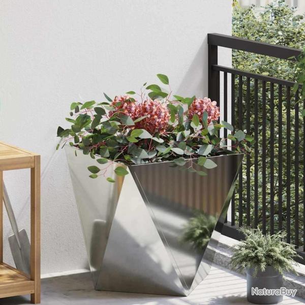 Jardini�re Argent 50 x 50 x 50 cm Acier galvanis�
