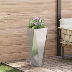 Jardini&egrave;re Argent 30 x 30 x 75 cm Acier galvanis&eacute;