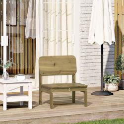 Chaise de jardin 60x52,5x72 cm bois de pin impr&eacute;gn&eacute;