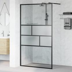 Mur de Douche &agrave; L'Italienne Noir 115 x 195 x 0,5 cm