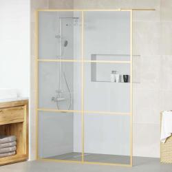 Mur de Douche &agrave; L'Italienne Dor&eacute; 140 x 195 cm verre tremp&eacute;