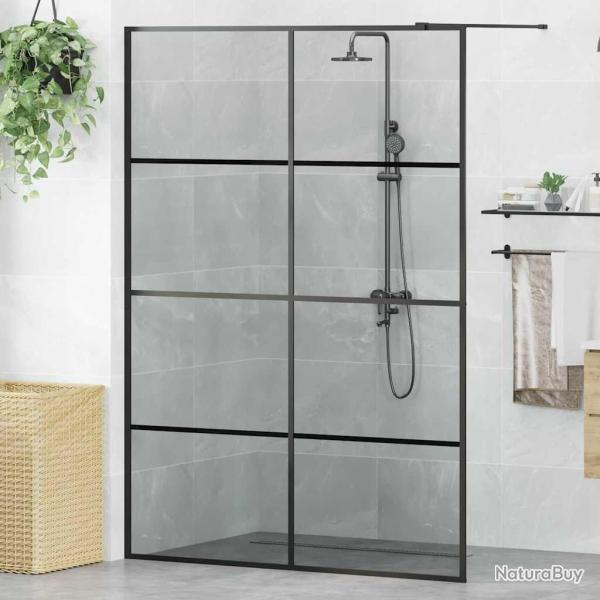 Mur de Douche � L'Italienne Noir 140 x 195 cm verre tremp�