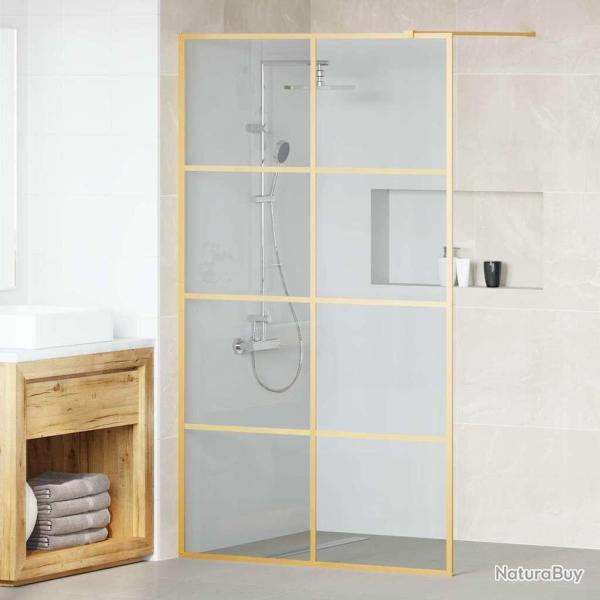 Mur de Douche � L'Italienne Dor� 115 x 195 cm verre tremp�