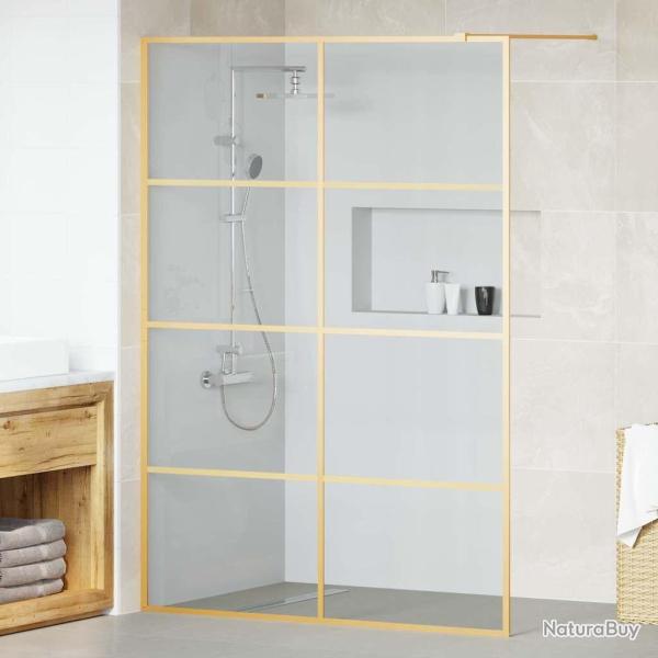 Mur de Douche � L'Italienne Dor� 140 x 195 cm verre tremp�
