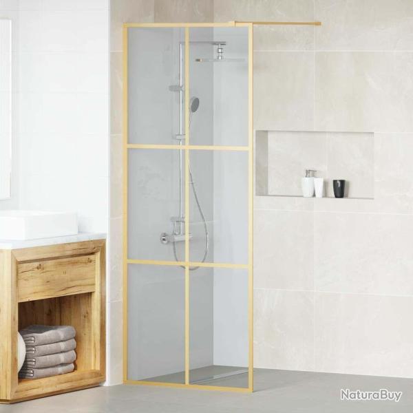 Mur de Douche � L'Italienne Dor� 80 x 195 cm verre tremp�