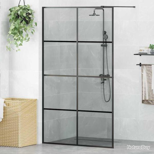 Mur de Douche � L'Italienne Noir 115 x 195 cm verre tremp�