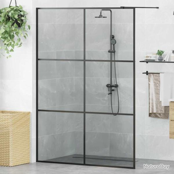 Mur de Douche � L'Italienne Noir 140 x 195 cm verre tremp�