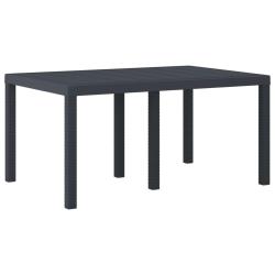Table de Jardin Anthracite 150 x 100 x 73 cm polyrotin