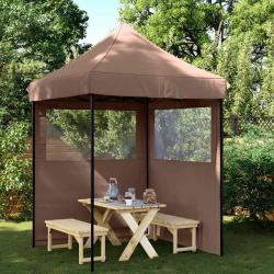 Tente de f&ecirc;te Marron 200 x 200 x 306 cm Tissu Oxford