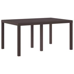 Table de Jardin Marron 150 x 100 x 73 cm polyrotin