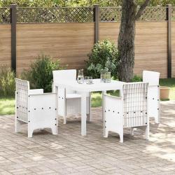 Table de Jardin Blanc 100 x 100 x 73 cm polyrotin