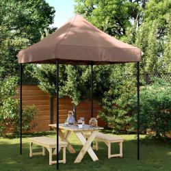 Tente de f&ecirc;te Marron 200 x 200 x 306 cm Tissu Oxford