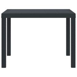 Table de Jardin Anthracite 100 x 100 x 73 cm polyrotin