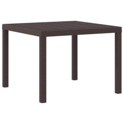 Table de Jardin Marron 100 x 100 x 73 cm polyrotin