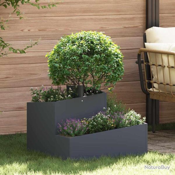 Cache-pot de jardin Anthracite 60 x 60 x 50 cm