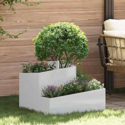 Cache-pot de jardin Argent 60 x 60 x 50 cm Acier galvanis&eacute;
