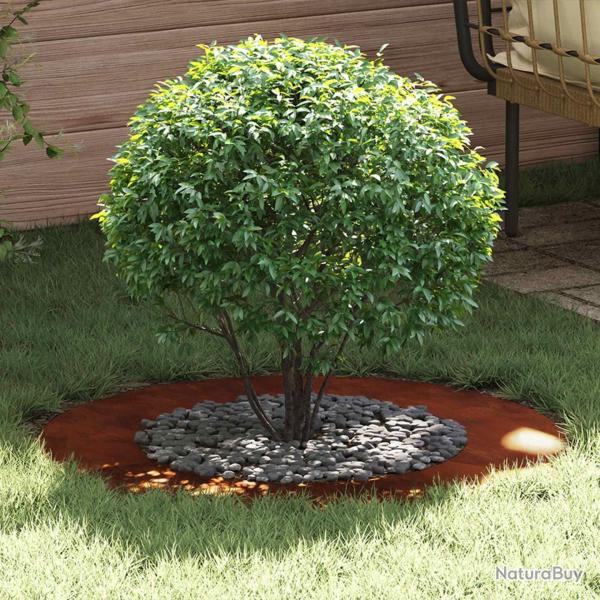 adapt� pour anneau d'arbre plat Marron �50 / 80 cm Acier patin�