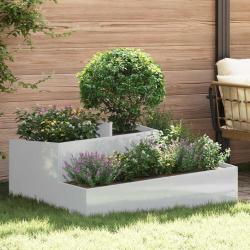 Cache-pot de jardin Argent 100 x 100 x 50 cm Acier galvanis&eacute;