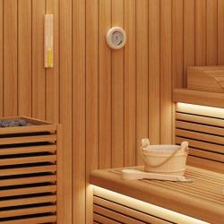 Ensemble d'accessoires de sauna 4 pcs Marron