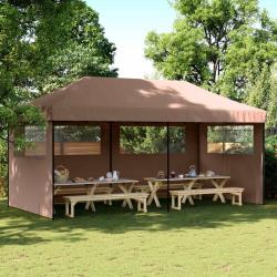 Tente de f&ecirc;te Marron 292 x 580 x 315 cm Tissu Oxford