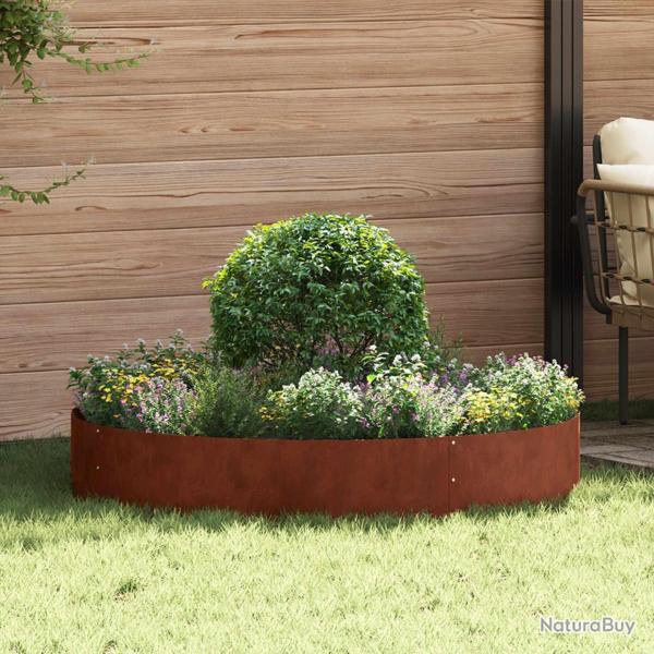 Anneau de jardini�re 5 pcs Marron 120 x 120 x 20 cm