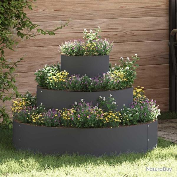 Cache-pot de jardin Anthracite 90 x 90 x 20 cm