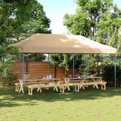 Tente de f&ecirc;te Beige 292 x 580 x 315 cm Tissu Oxford