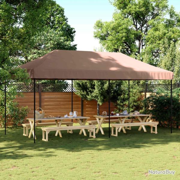Tente de f�te Marron 292 x 580 x 315 cm Tissu Oxford