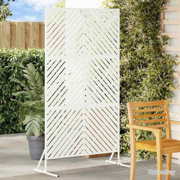 �cran de confidentialit� Blanc 100 x 50 x 180 cm Acier
