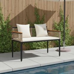 Banc ext&eacute;rieur Beige et blanc cr&egrave;me 117 x 54 x 74.5 cm
