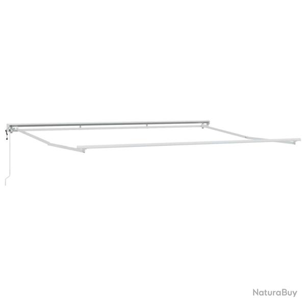 Cadre de store r�tractable �lectrique Blanc 4 � 3,5 m Acier