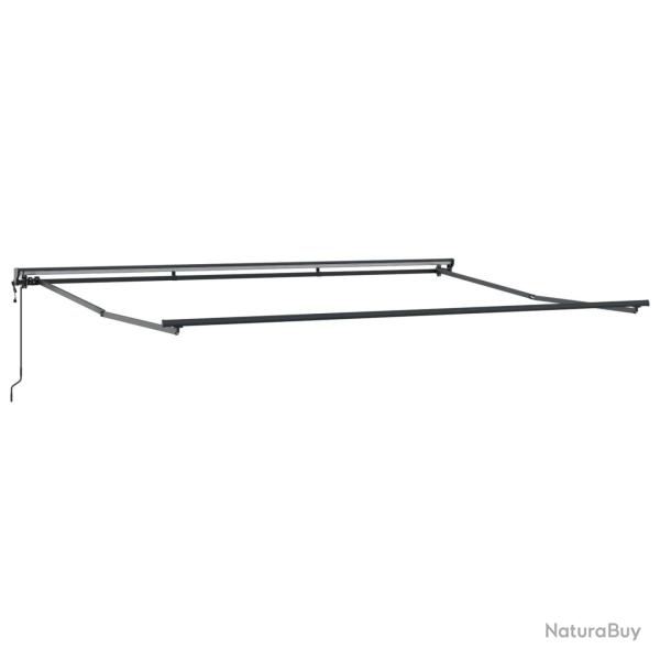 Cadre de store r�tractable �lectrique Anthracite 4 x 2 m Acier