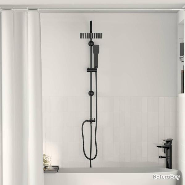 Syst�me de Douche Noir 47 x 20 x 95 cm Acier inoxydable