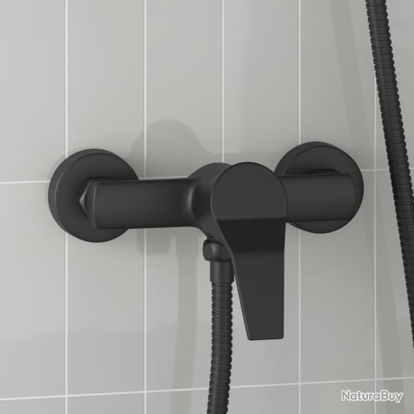 Robinet de Douche Mixer Noir G 1 / 2 pouces Laiton
