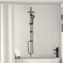 Syst&egrave;me de Douche Noir 47 x 20 x 95 cm Acier inoxydable