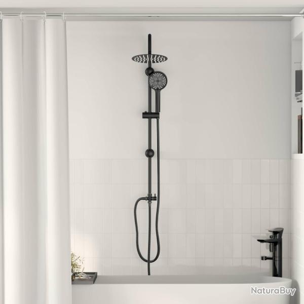 Syst�me de Douche Noir 47 x 20 x 95 cm Acier inoxydable