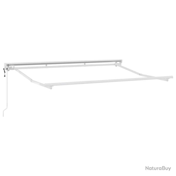 Cadre de store r�tractable �lectrique Blanc 3 x 2,5 m Acier