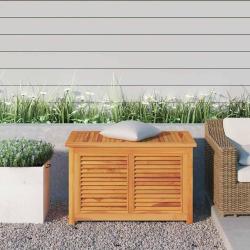 Bo&icirc;te de rangement de jardin et sac 90x50x58cm bois massif teck
