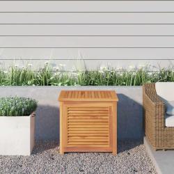 Bo&icirc;te de rangement de jardin et sac 60x50x58cm bois massif teck