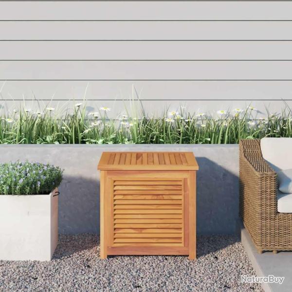 Bo�te de rangement de jardin et sac 60x50x58cm bois massif teck